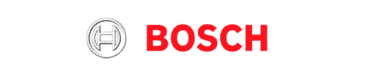 Bosch logo featuring a circular emblem with geometric lines on the left and "BOSCH" in red, representing quality in appliance repair and installation.