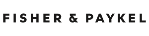 The Fisher & Paykel logo in bold, black, capital letters on a light background, often seen in top Appliance Repair and installation services.