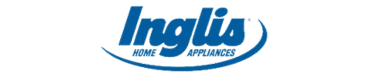 Inglis Home Appliances logo in blue text with a swoosh under "Inglis" and "Home Appliances" below, ideal for Appliance Repair and installation services.
