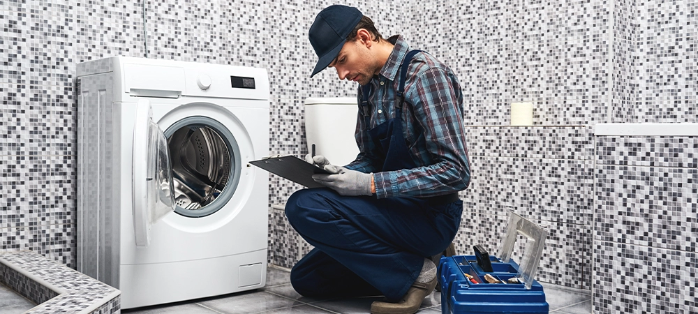 Price of plumbers work. Working man plumber writing price list