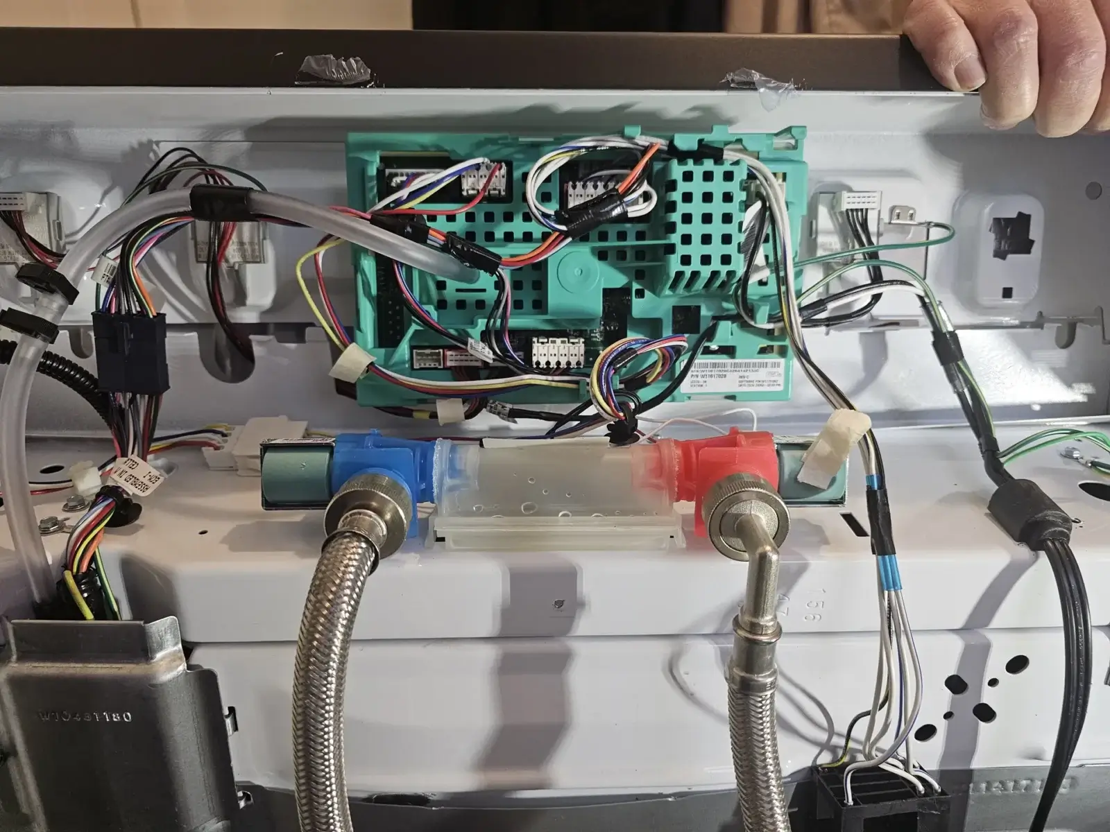 appliance repair close up appliance repair bradford ontario showing exposed wiri