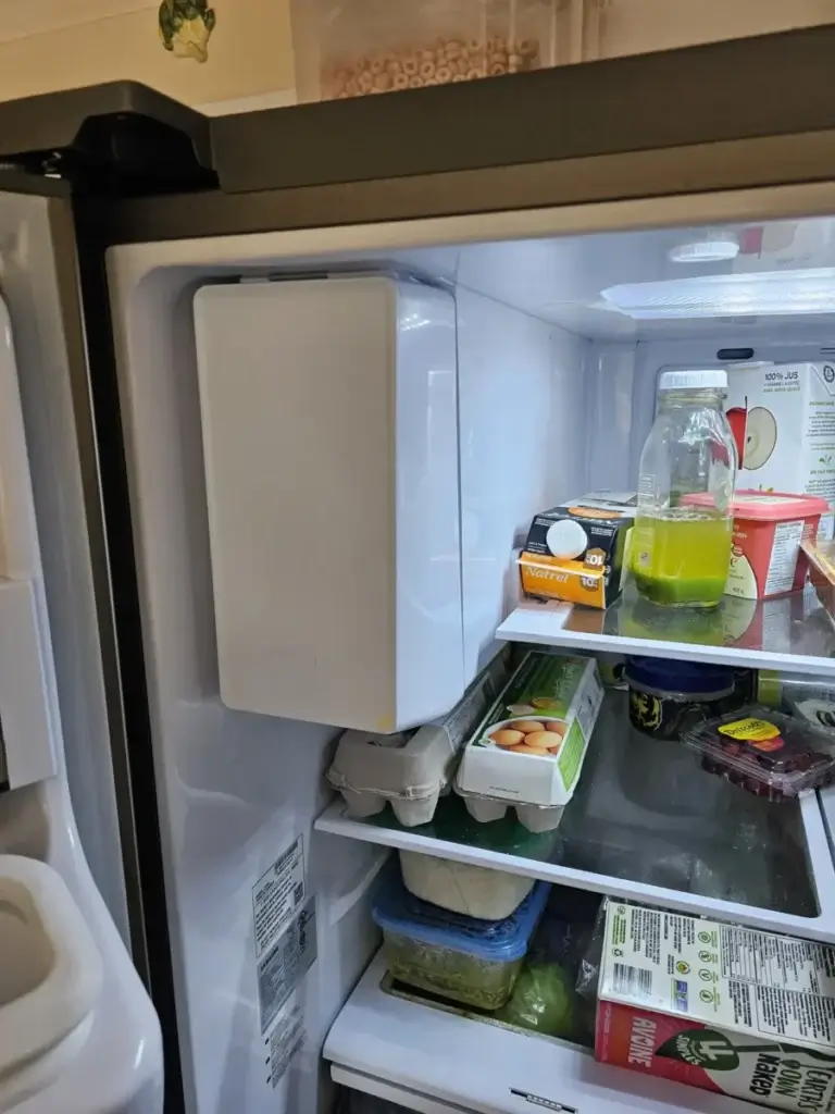 Stocked French-door refrigerator in a GTA kitchen - the typical unit our fridge techs service