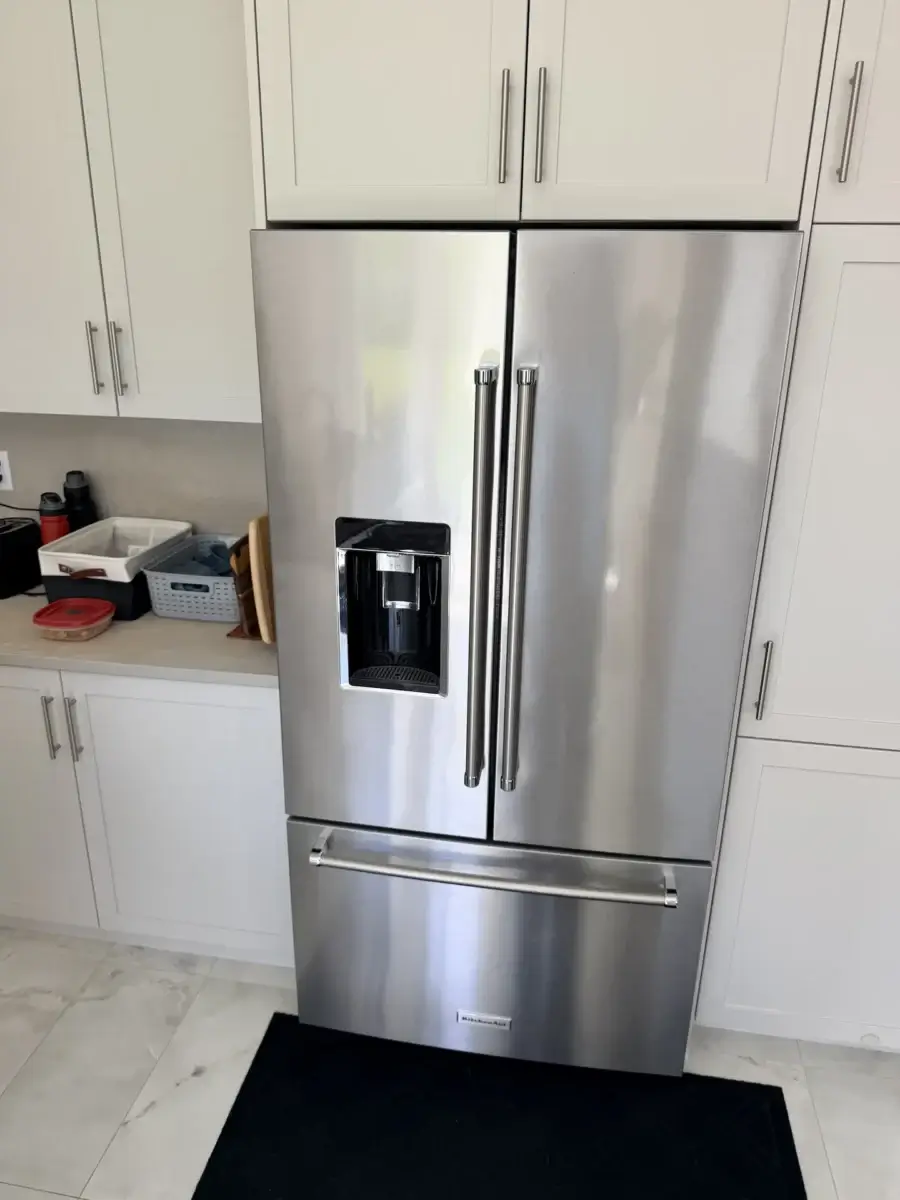fridge repair stainless steel french door refrigerator water ice dispenser set w
