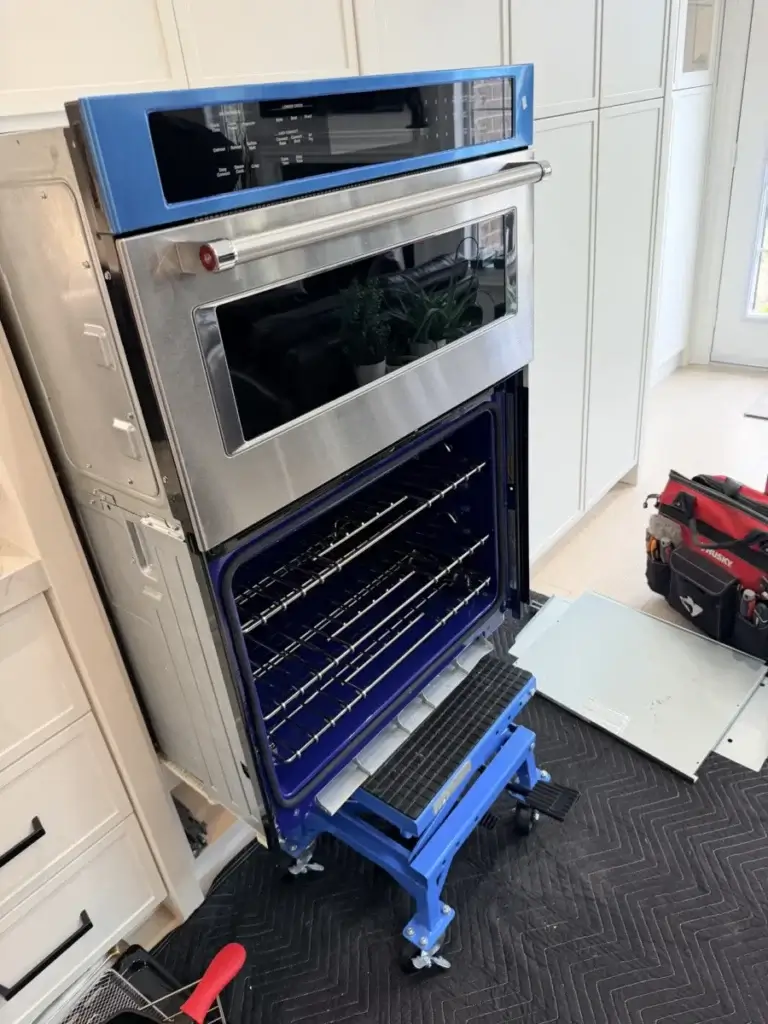 oven repair stainless steel wall oven partially installed bradford ontario door