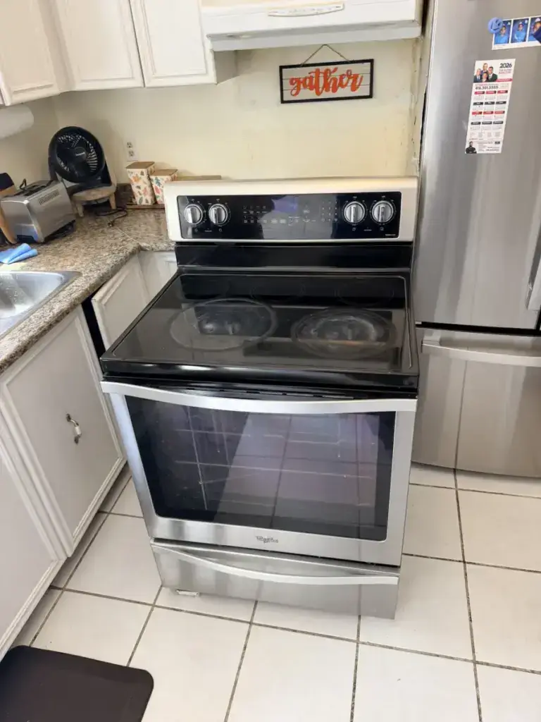 cooktop repair stainless steel whirlpool electric range glass cooktop installed