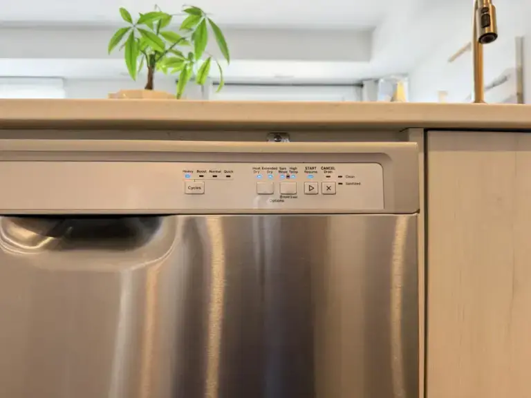 dishwasher repair built stainless steel dishwasher control panel showing cycle o