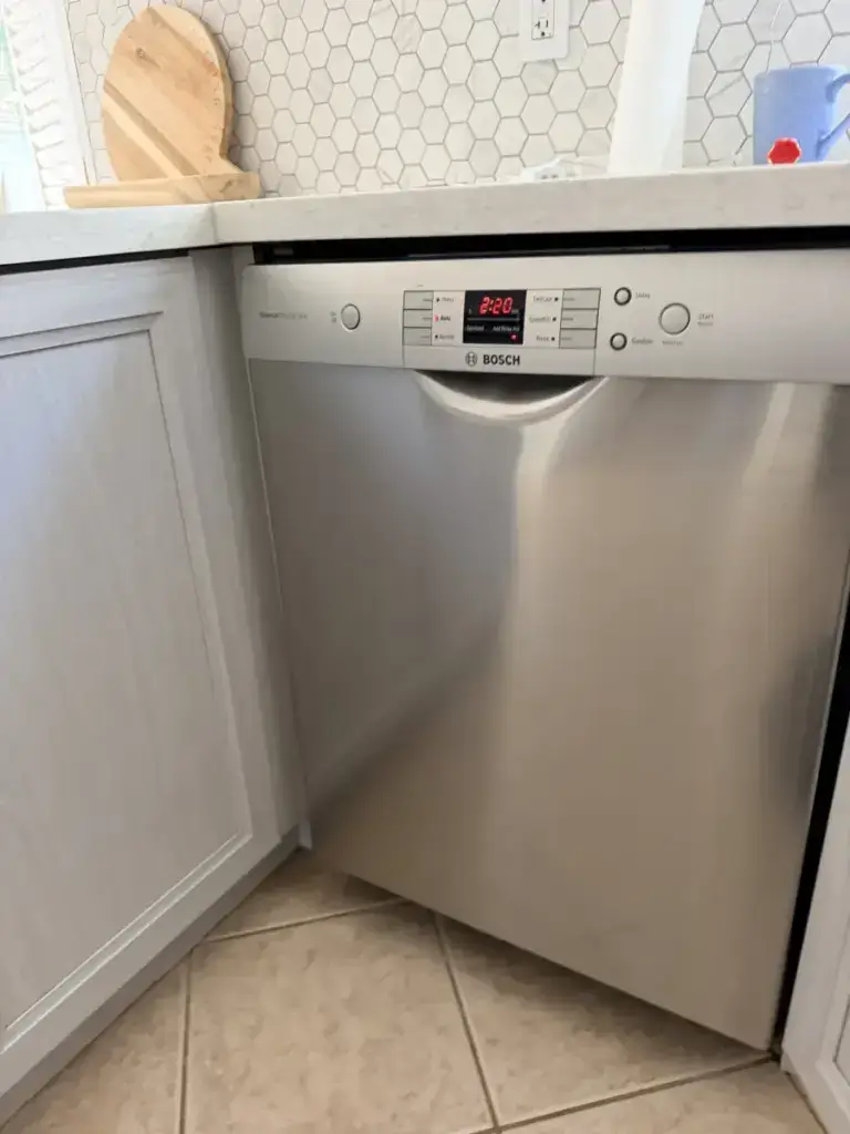 dishwasher repair stainless steel bosch dishwasher installed under kitchen count