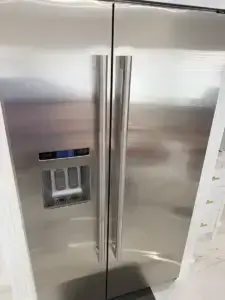 fridge repair large stainless steel built side side refrigerator ice water dispe